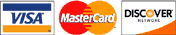 Visa, Mastercard, Discover